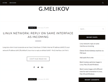 Tablet Screenshot of gmelikov.com